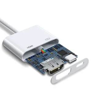 Joyroom Converter Lightning (male) to Digital HDMI (female) + Lightning (female), FullHD 1080p, 60Hz, biela (S-H141)