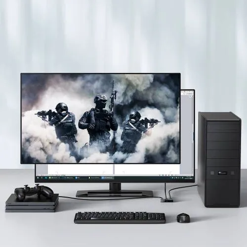 Baseus Matrix 3x HDMI Switch 4K, šedý (CAHUB-BC0G)