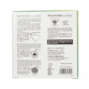 Hario papierové filtre – V60-02 -40ks