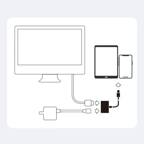 Joyroom Converter Lightning (male) to Digital HDMI (female) + Lightning (female), FullHD 1080p, 60Hz, biela (S-H141)