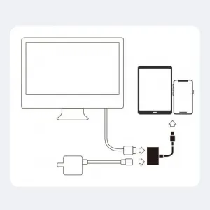 Joyroom Converter Lightning (male) to Digital HDMI (female) + Lightning (female), FullHD 1080p, 60Hz, biela (S-H141)