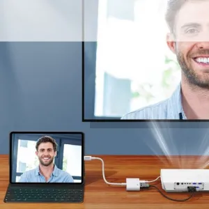Joyroom Converter Lightning (male) to Digital HDMI (female) + Lightning (female), FullHD 1080p, 60Hz, biela (S-H141)