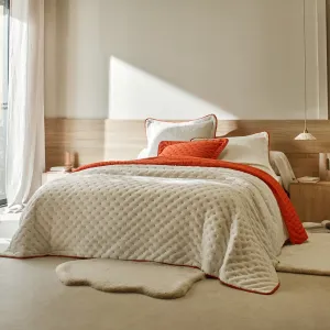 Obojstranná prikrývka na posteľ z prešívaného mikrovlákn /sherpa