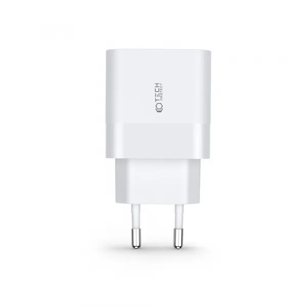 Tech-Protect C30W 2-Port Charger PD30W/QC3.0 - White