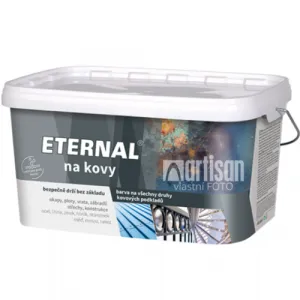 ETERNAL Na kovy - antikorózna farba na kov 5 l Strieborná 441