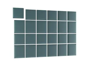 Čalúnený panel QUADRATA 40 Farba: Monolith 76