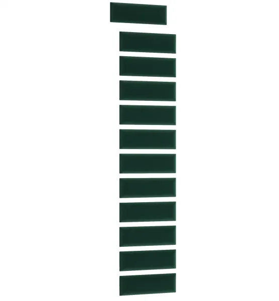 Čalúnený panel | 50 x 20 cm Farba: Monolith 37