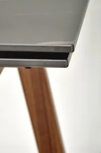 HALMAR Rozkládací jídelní stůl LOZANO 140 cm černý mramor/ořech