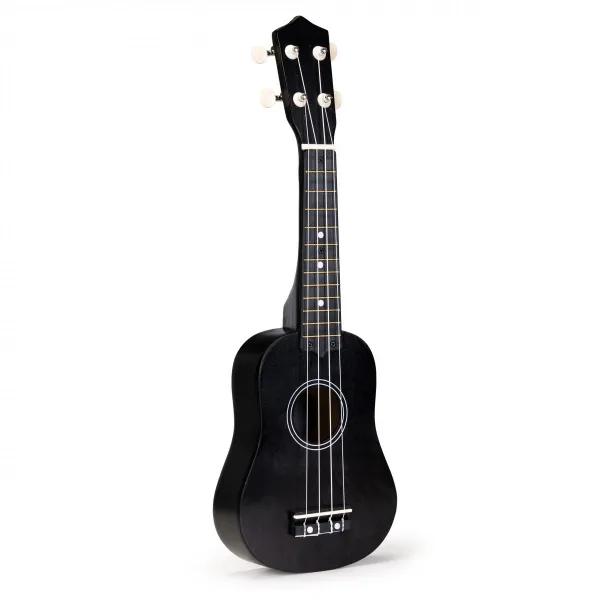 Detská drevená gitara ukulele so 4 nylonovými strunami