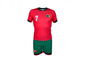 JAKS DETSKÝ FUTBALOVÝ DRES RONALDO PORTUGALSKO  - KOMPLET Rozmery: 122