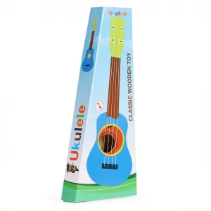Detské drevené ukulele so 4 nylonovými strunami
