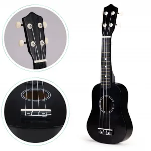 Detská drevená gitara ukulele so 4 nylonovými strunami