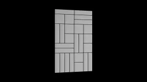 ELTAP QUADRATTA 120X195 Farba: Monolith 85
