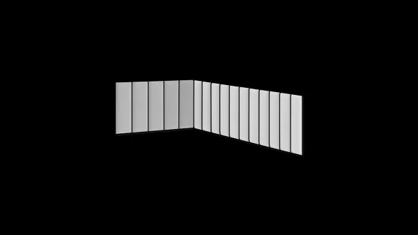 ELTAP QUADRATTA 100X220X50 Farba: Monolith 76