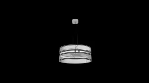 Závesná lampa Orabela - čierna