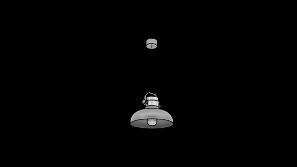 Závesná lampa Stealle - čierna