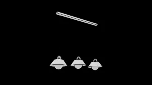 Závesná lampa ALMITARA III, biela