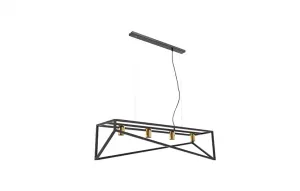 Visiaca lampa ELUVIES | zlatá