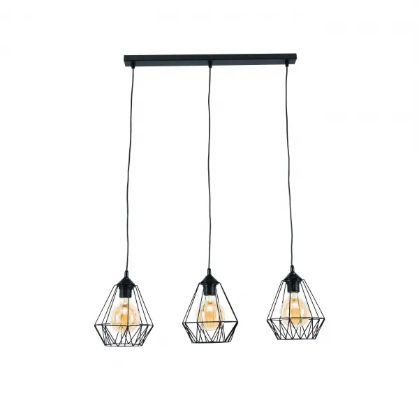 Závesná lampa BENIGNE III, čierna