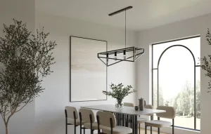Visiaca lampa ELUVIES | čierna