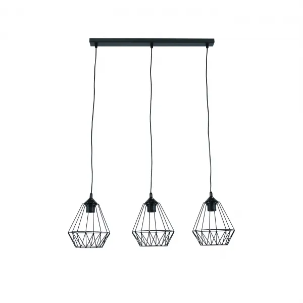 Závesná lampa BENIGNE III, čierna