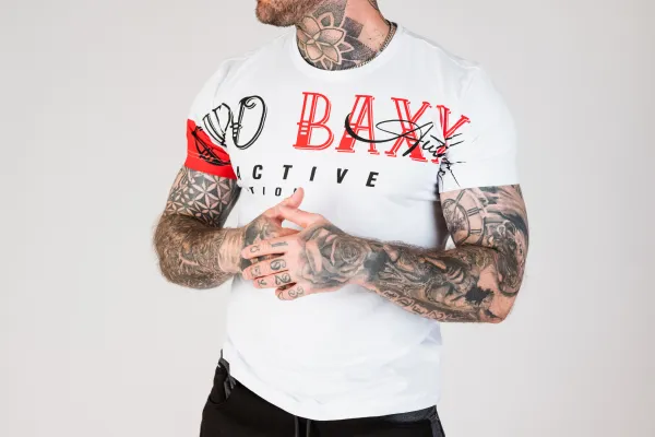 Pánske tričko CIPO & BAXX CT785 WHITE Farba: Biela, Konfekčná veľkosť: L