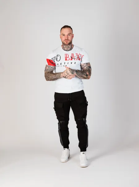 Pánske tričko CIPO & BAXX CT785 WHITE Farba: Biela, Konfekčná veľkosť: L