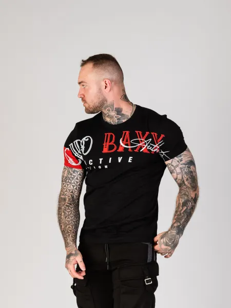 Pánske tričko CIPO & BAXX CT785 BLACK Farba: Čierna, Konfekčná veľkosť: S