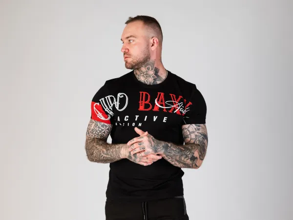 Pánske tričko CIPO & BAXX CT785 BLACK Farba: Čierna, Konfekčná veľkosť: S