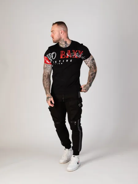 Pánske tričko CIPO & BAXX CT785 BLACK Farba: Čierna, Konfekčná veľkosť: S