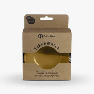 PETITEMARS Silikónová miska s prísavkou Petite&Mars Take&Match Intense Ochre