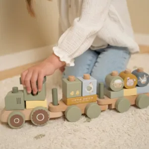 Little Dutch Vláčik drevený traktor Farma