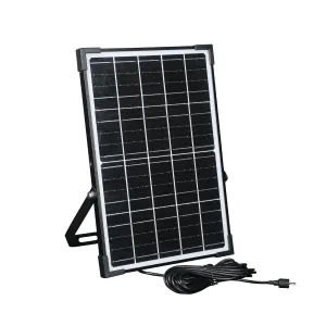 LED reflektor 4800lm so solárnym panelom + diaľkové ovládanie