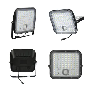 LED reflektor 4800lm so solárnym panelom + diaľkové ovládanie