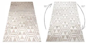 Koberec PEARL 51323C geometrický / štrukturálny, béžový