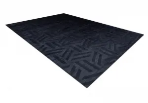 Koberec PEARL 51326E geometrický / štrukturálny, čierny