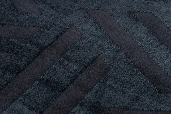 Koberec PEARL 51326E geometrický / štrukturálny, čierny