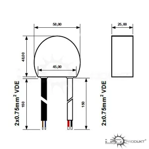 LEDprodukt Zdroj 20W, 12V, IP67 Vodeodolný (do krabice)