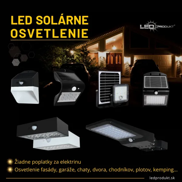 LED solárne svietidlo Panda 220lm