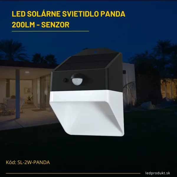 LED solárne svietidlo Panda 220lm