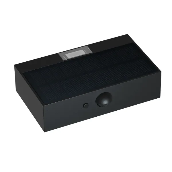 LED solárne svietidlo Brick - čierne 350lm