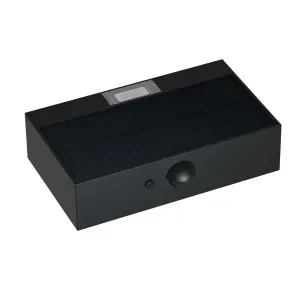 LED solárne svietidlo Brick - čierne 350lm