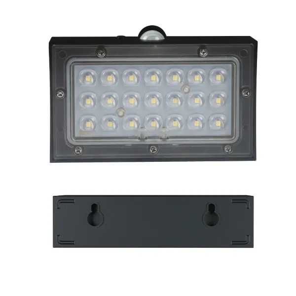 LED solárne svietidlo Brick - čierne 350lm