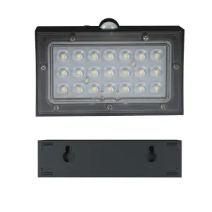 LED solárne svietidlo Brick - čierne 350lm
