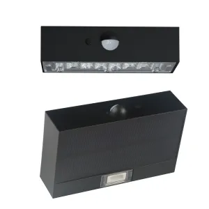 LED solárne svietidlo Brick - čierne 350lm