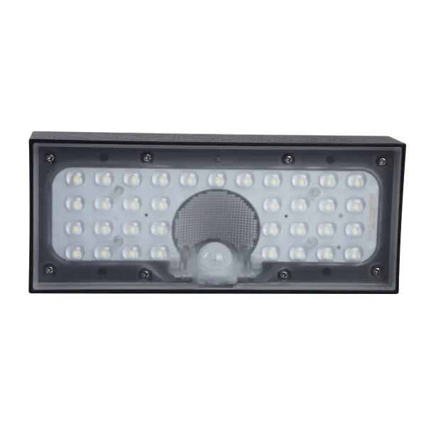 LED solárne svietidlo Brick - čierne 900lm