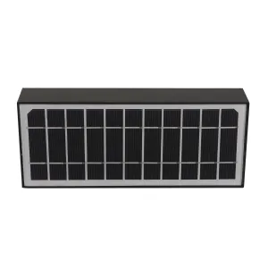 LED solárne svietidlo Brick - čierne 900lm