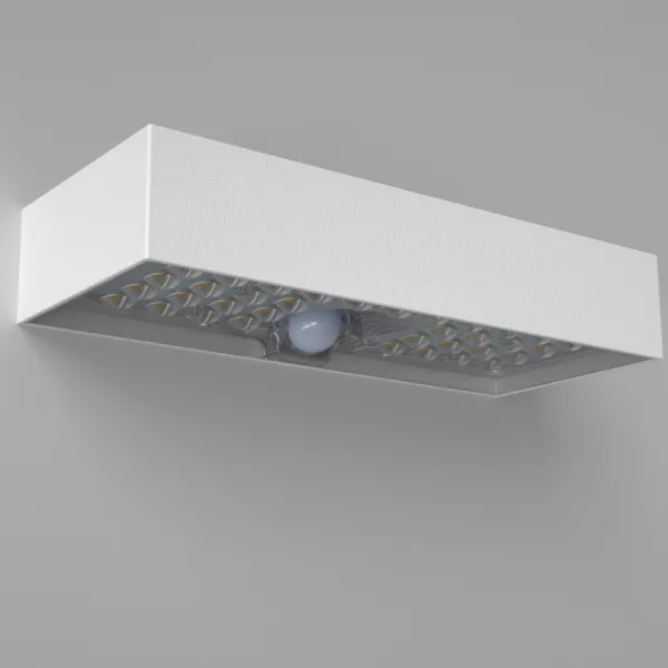 LED solárne svietidlo Brick - biele 900lm