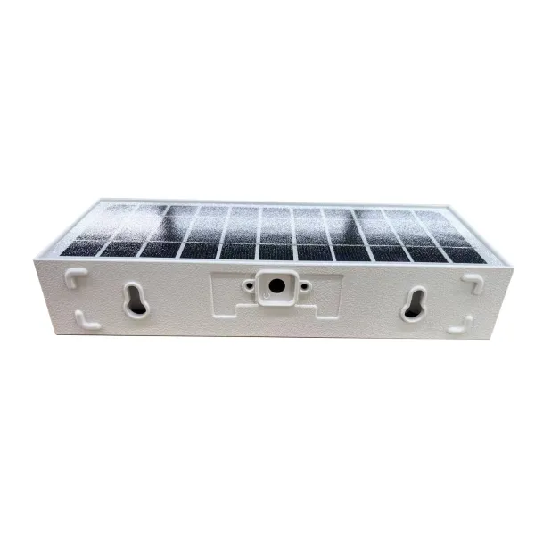 LED solárne svietidlo Brick - biele 900lm