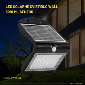 LED solárne svietidlo Wall 500Lm